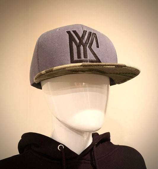 Dark Grey/Camo Snap Back Hat