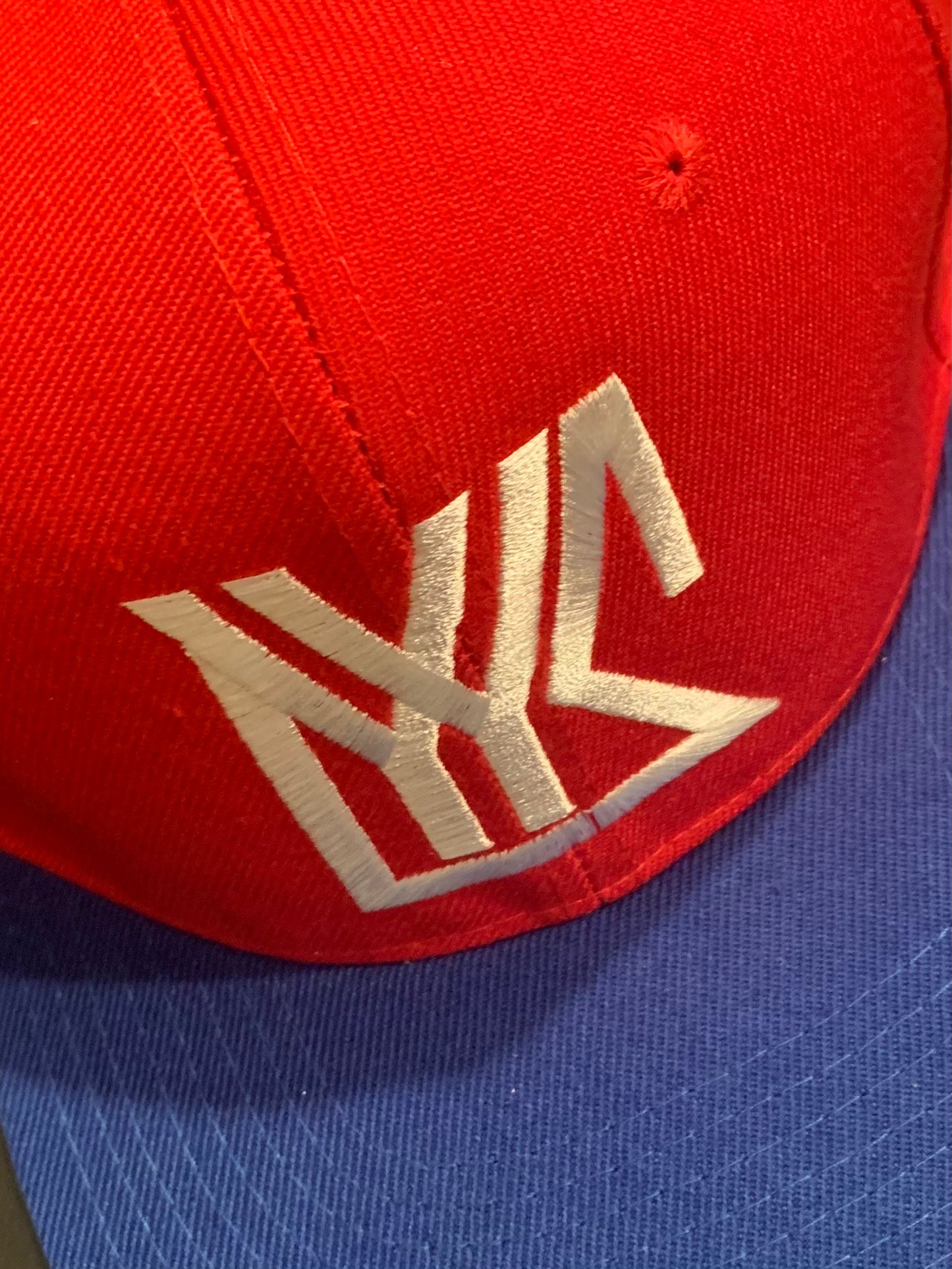 Red/Royal Blue Snap Back with white Logo