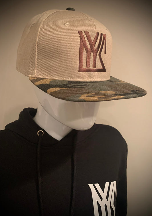 Khaki/Camo Snap Back Hat