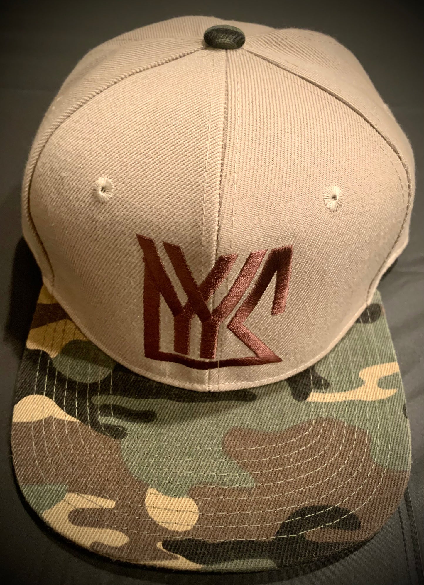 Khaki/Camo Snap Back Hat