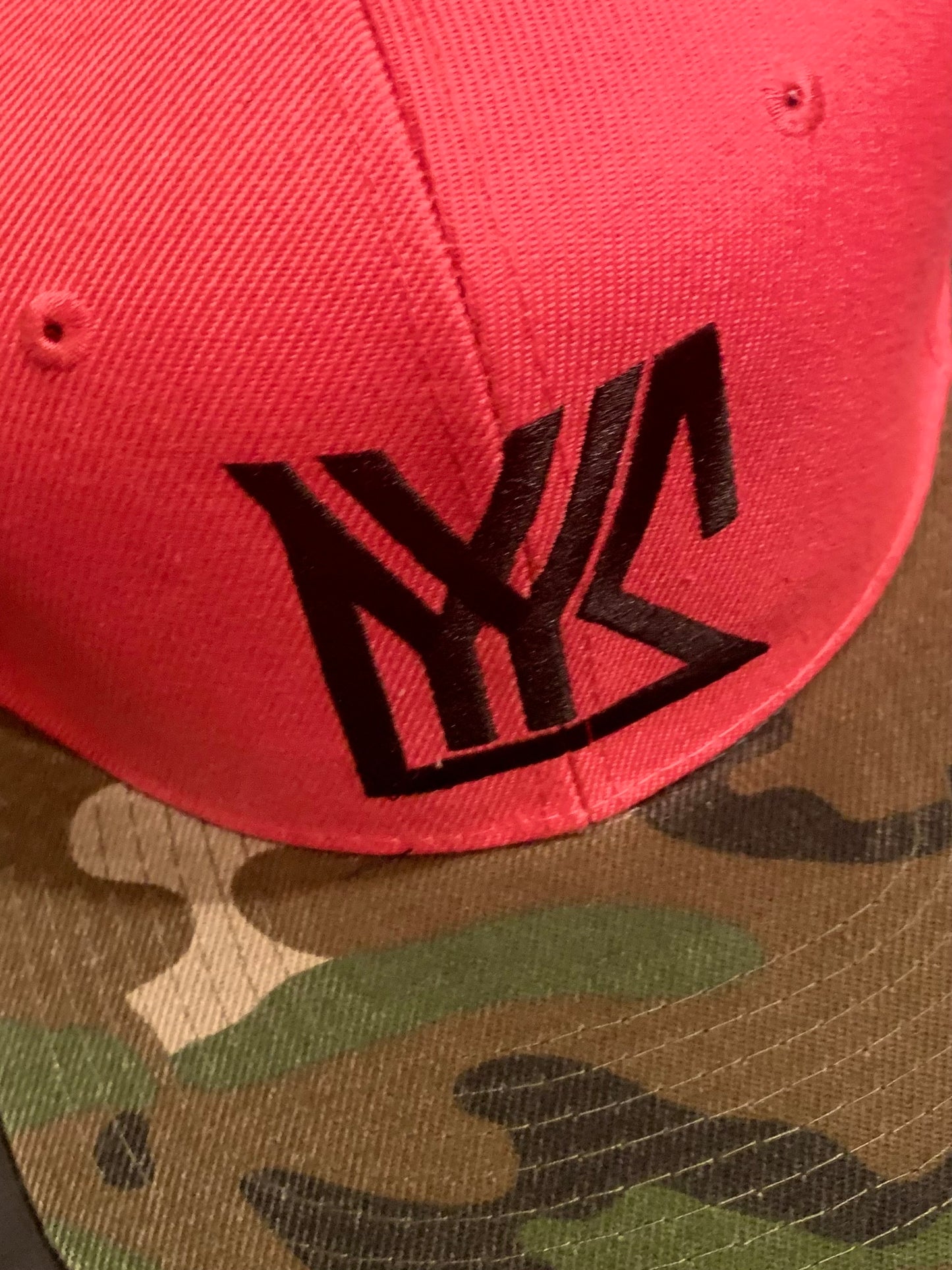 Berry/Camo Snap Back Hat